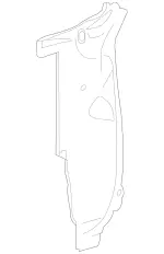 2166200333 - Cowl, Front Panel: Striker Plate for Mercedes-Benz: 250, 300S, CL550, CL600, CL63 AMG, CL65 AMG, S350, S400, S500, S550, S600, S63 AMG Image