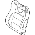 FR3Z6364811F - Body: Seat Back Pad for Ford: Mustang Image