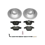 ESK4677 - : Genuine Geomet Coated Rotors, ECE-R90 Brake Pads + Hardware Kit for PowerStop Image