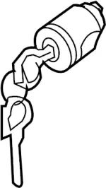 F8632EG000 - Body: Cylinder &amp; Keys for INFINITI: M35, M45 Image