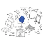 ML3Z1564811A - Body: Seat Back Pad for Ford Image