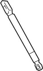 E0C501BA3KNW - Body: Value Advantageâ„¢ STAY ASSY BACK DOOR for INFINITI: QX50 Image