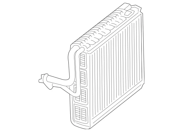2228302101 - Heating and Ventilation: Evaporator for Mercedes-Benz: Maybach S550, Maybach S560, Maybach S600, Maybach S650, S450, S550, S550e, S560, S600, S63 AMG, S65 AMG Image image