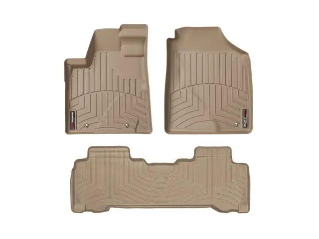 4502212 - : Tan FloorLiner™ DigitalFit®, Front &amp; 2nd Row for WeatherTech Image