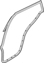 82831CG000 - Body: Surround Weather-strip for INFINITI: FX35, FX45 Image