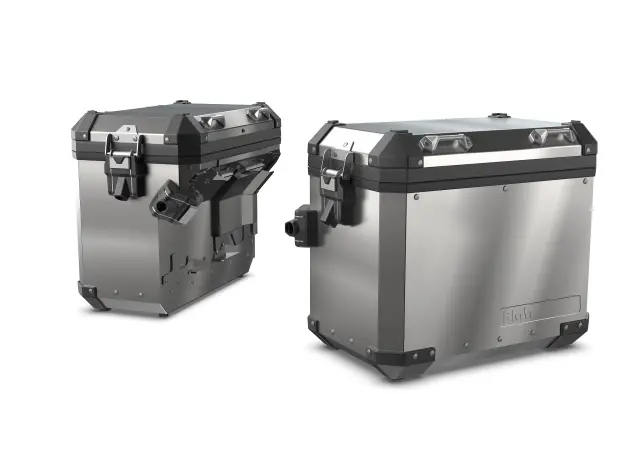 KIT001K8111 - Luggage &amp; Storage: Aluminum Side Cases, Silver (Keyless Ride Equipped) for BMW-Motorrad Image