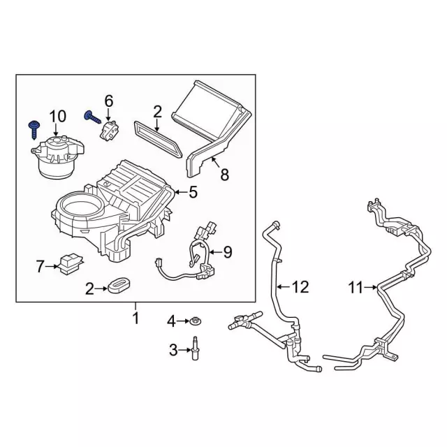 Heater Assembly Auxiliary - Ford (BK3Z-18K463-L)