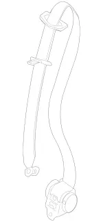 90686032859E80 - : Center Seat Belt for Mercedes-Benz Image