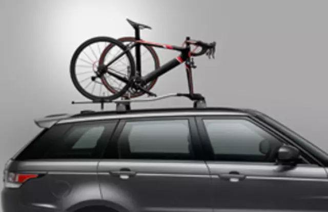 VPLWR0101 - Cargo Management: Fork Mounted Bike Carrier for Land Rover: Defender 110, Defender 90, Discovery, Discovery Sport, LR4, Range Rover, Range Rover Evoque, Range Rover Sport, Range Rover Velar Image