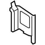 BK3Z6127970Q - : Reinforcement Body Side Rear for Ford Image