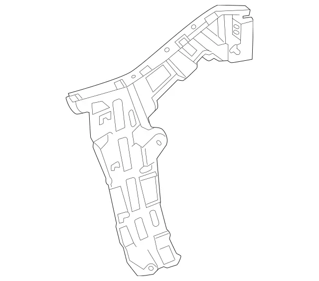 2238805800 - Bumper/Fender/Hood: Mounting Rail for Mercedes-Benz: 350SD, Maybach S580, Maybach S680, S500, S580, S580e, S63 AMG E Performance Image image