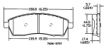 13054108 - : Disc Brake Pad Set for OmniParts Image