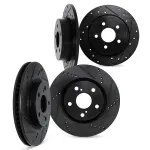 800476101 - : DFC Brake Rotors - Drilled &amp; Slotted - Black for DYNAMIC FRICTION Image