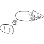2R3Z17682AAA - Body: Mirror Assembly for Ford: Mustang Image