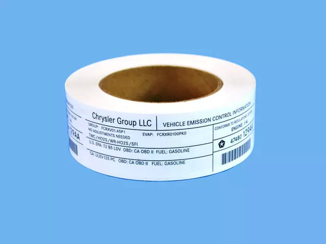 47480129AA - : Vehicle Emission Control Information Label for Mopar Image