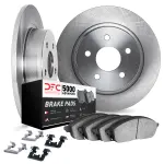651220079 - : DFC Brake Rotor with 5000 Brake Pads and Hardware Kit for DYNAMIC FRICTION Image