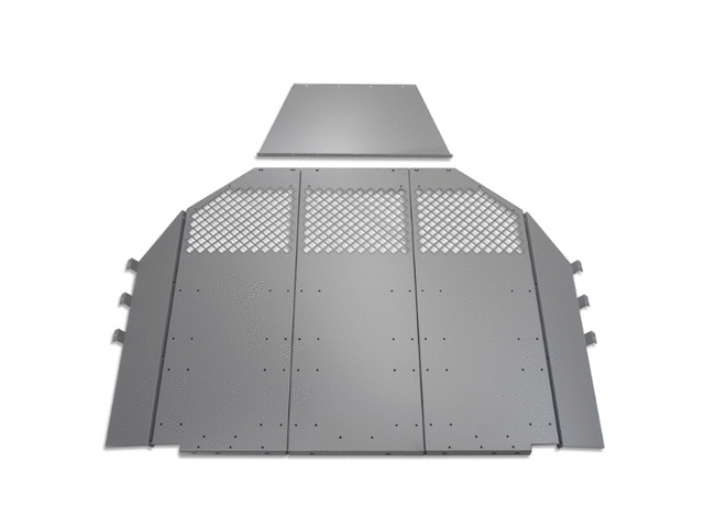 12498711 - : Bulkhead Divider Package - Solid Panel for Chevrolet: Express 1500, Express 2500, Express 3500, Express 4500 | GMC: Savana 1500, Savana 2500, Savana 3500, Savana 4500 Image