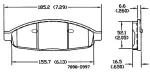 13054168 - : Disc Brake Pad Set for OmniParts Image