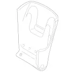 21191075398J73 - Body: Seat Back Panel for Mercedes-Benz Image