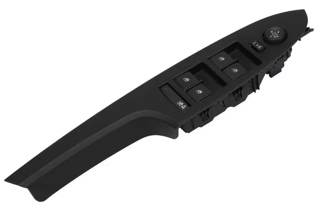 Jet Black Front Driver Side Door Armrest Switch Mount Plate - GM (23441475)