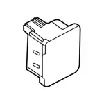 KJ7Z19N236A - Body: Rear Power Outlet for Ford: Bronco Sport, Escape, Explorer, Police Interceptor Utility | Lincoln: Aviator, Corsair, Nautilus Image