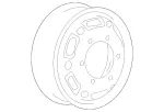 240102029040 - Suspension: Wheel, Steel for Mercedes-Benz Image