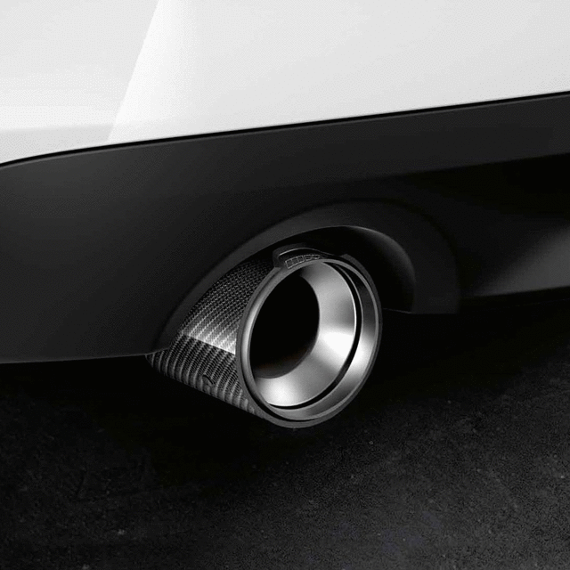 18302467247 - Exterior: M Performance Carbon Fiber Tailpipe Trim for BMW: 230i, M240i, X2 Image