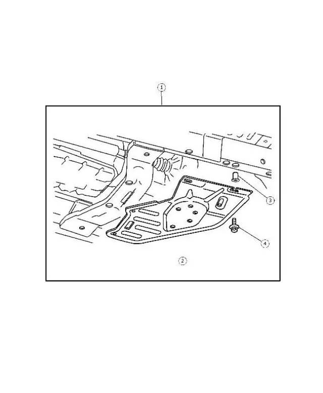 82208421 - Mopar Accessories - Component Parts: Skid - Transfer Case Plate Package for Jeep: Liberty Image