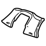 F75Z1504459AAE - Body: Column Cover for Ford: F-150, F-250 Image