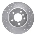 63131136R - : DFC Brake Rotor - Drilled and Slotted - Silver for DYNAMIC FRICTION Image