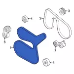 LC3Z8620D - : Serpentine Belt for Ford: E-350 Super Duty, E-450 Super Duty, F-450 Super Duty, F-550 Super Duty Image