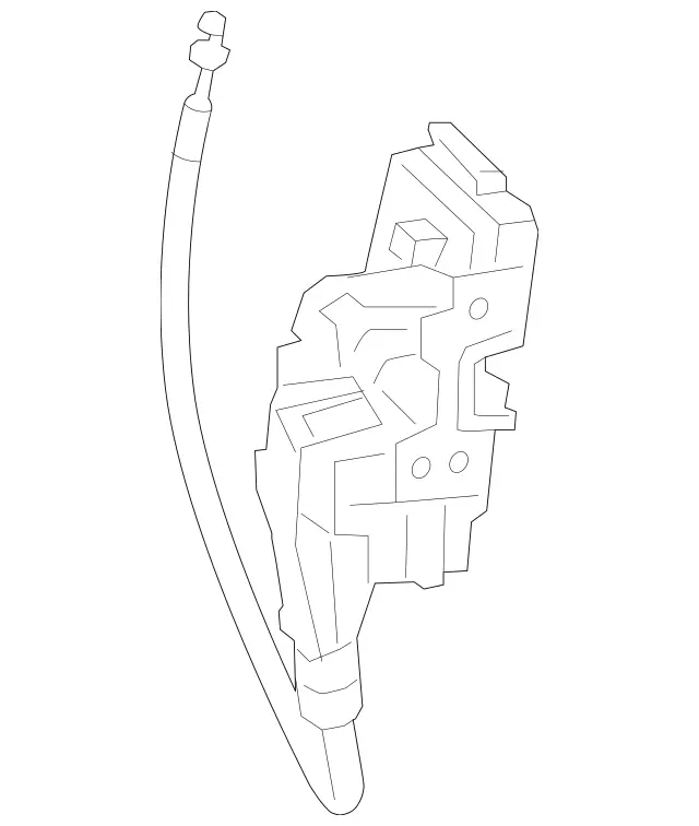 1667200435 - Driver Door: Door Lock for Mercedes-Benz: B Electric Drive, B250e, CLA250, GL350, GL450, GL550, GL63 AMG, GLA250, GLE300d, GLE350, GLE400, GLE63 AMG, GLS350d, GLS450, GLS550, ML250, ML350, ML400, ML550, ML63 AMG Image image