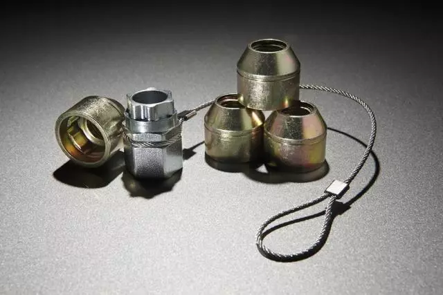 FL1Z1A043A - Wheels: Wheel Locks - Zinc-Plated For Hidden Lugs for Ford Image