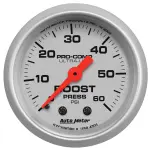 4305 - : GAUGE, BOOST, 2 1/16", 60PSI, MECHANICAL, ULTRA-LITE for AutoMeter Image