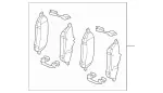 4204104 - : Disk Brake Pad for Mercedes-Benz Image