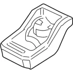 3L2Z35045C22AAB - Body: Coin Holder for Ford: Explorer Sport, Explorer Sport Trac Image