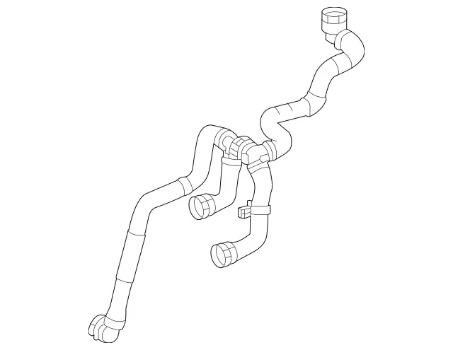 1675015603 - Radiator: Coolant Filling Hose for Mercedes-Benz: GLE450, GLS450 Image image