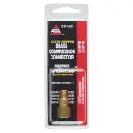 CF12B - : Brass Compression Connector, 1/4 Tube, Male (1/8-27 NPT), 1/bag for AGS Image