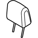 F1EZ58611A08LB - Body: Headrest, Outer for FORD Image