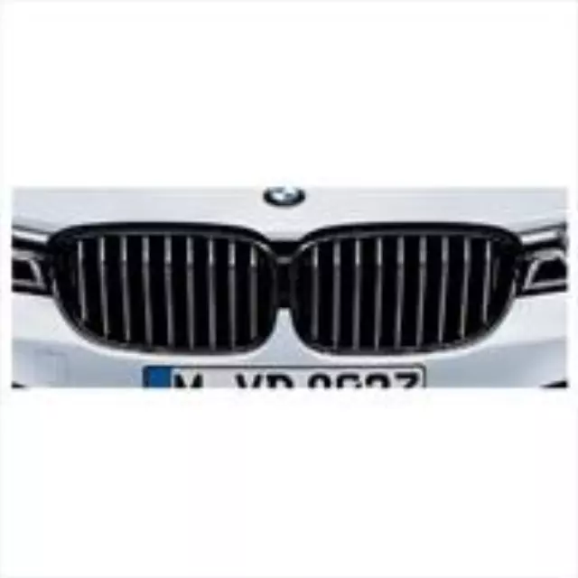 51712289686 - Exterior: M Performance Black Kidney Grilles - Right for BMW: 740e xDrive, 740i, 740i xDrive, 750i xDrive Image