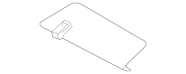 16481011107F59 - Body: Sun-visor Inner Cover for Mercedes-Benz Image