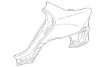 2036302021 - Side Panels: Fender, Rear for Mercedes-Benz Image