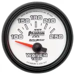 7537 - : GAUGE, WATER TEMP, 2 1/16", 100-250?F, ELECTRIC, PHANTOM II for AutoMeter Image