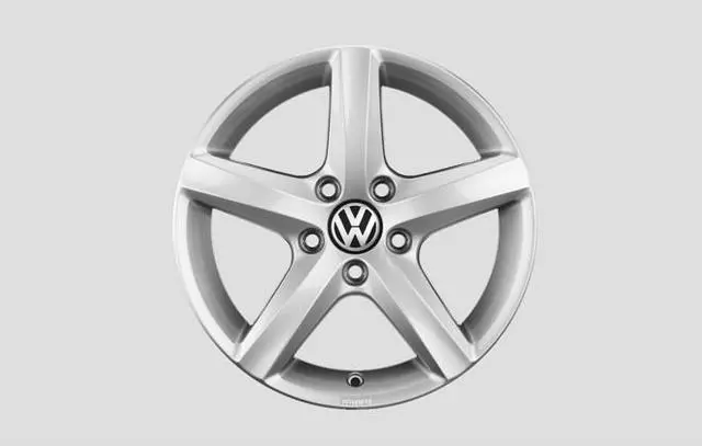 16 Inch Aspen Winter Wheel - Brilliant Silver - Volkswagen (5K0-071-496-8Z8)
