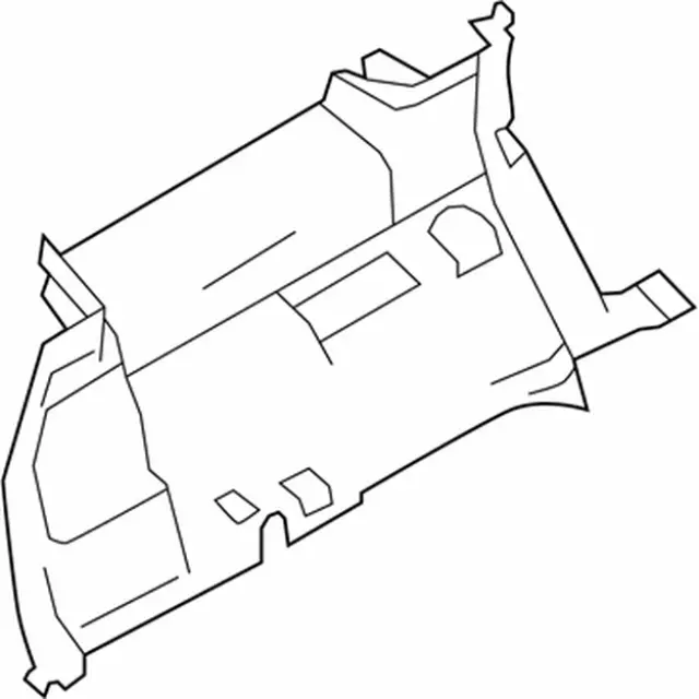 DA8Z7431113DA - Body: Lower Quarter Trim for Ford: Flex Image