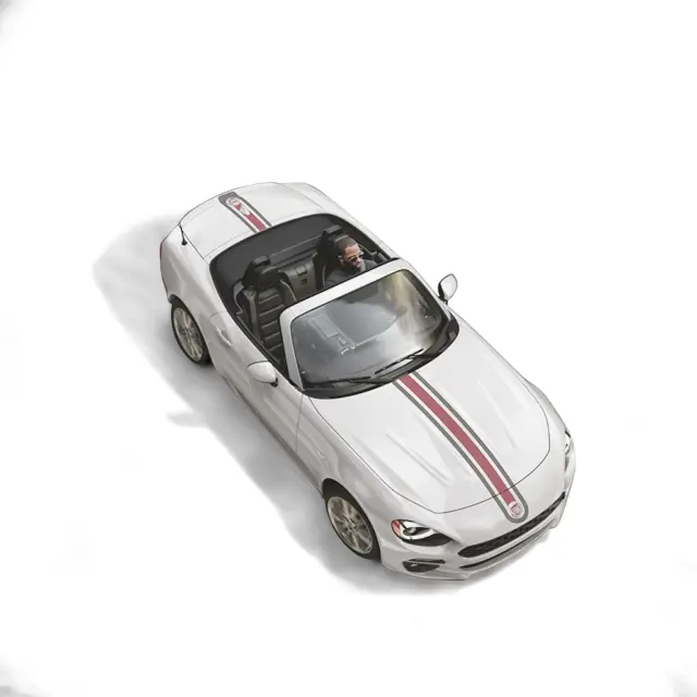 82215018AB - Exterior Accessories: Retro Stripes - Red/Grey for Fiat: 124 Spider Image
