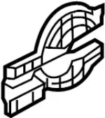 271754GF0A - HVAC: Heater Core Bracket for Infiniti Image