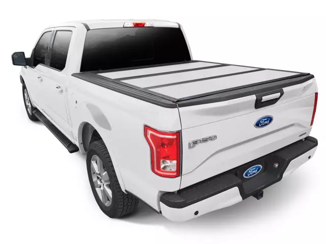 VJL3Z84501A42CM - : Tonneau Cover, Painted Hard Folding By Undercover, For 5.5 Bed, Oxford White for Ford: F-150 Image