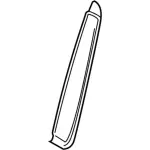 FL3Z15255A34AA - Body: Rear Molding for Ford: F-150, F-250 Super Duty, F-350 Super Duty, F-450 Super Duty Image