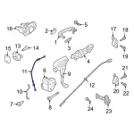 KB3Z21221A00B - Body: Lock Cable for Ford Image